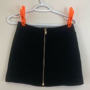 Black Skirt w/ Gold Accent Zipper